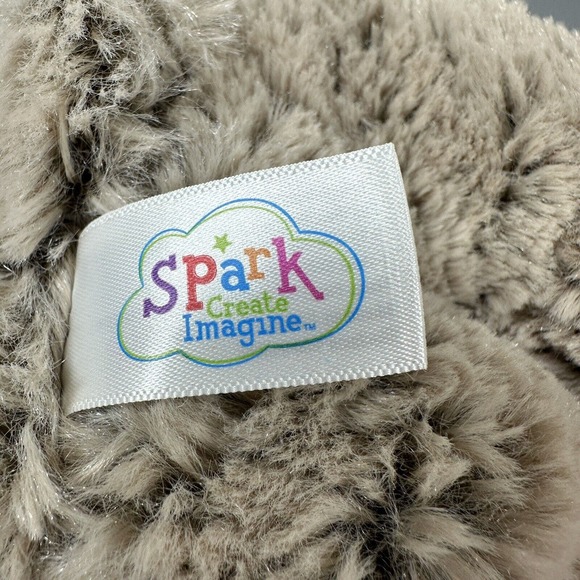 Spark Create Imagine Teddy Bear Frosted Brown Plush Stuffed Animal 12 Inches - Picture 8 of 8